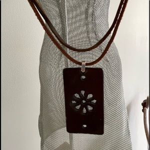 Leather necklace